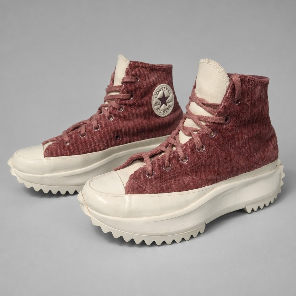 Converse Run Star Hike Cozy Utility Chunky Platform Sneakers Dark Wine Women's 7